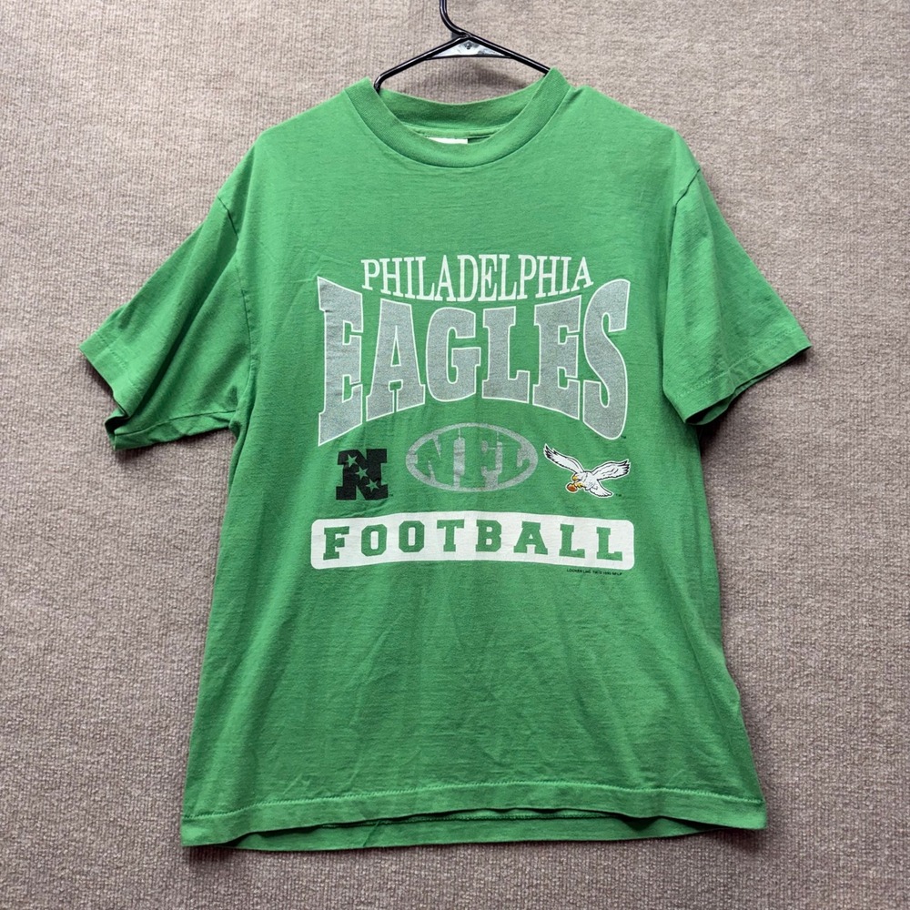 Vintage 1993 Philadelphia Eagles NFL Football T-Shirt XL Kelly Green XL